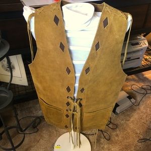 Mecando Tan Leather Vest